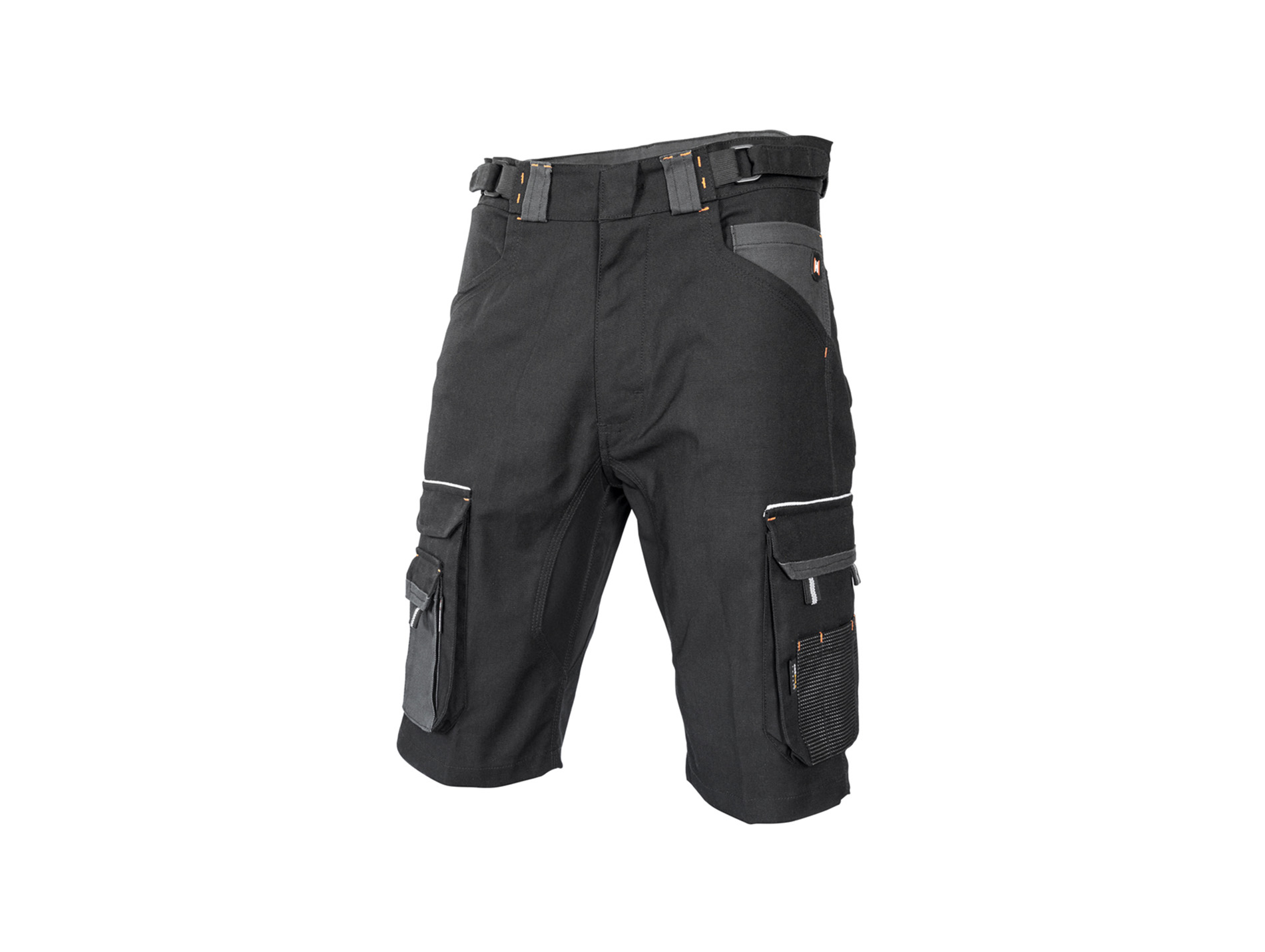 Short de travail HOSTEN Brut stretch gris/noir